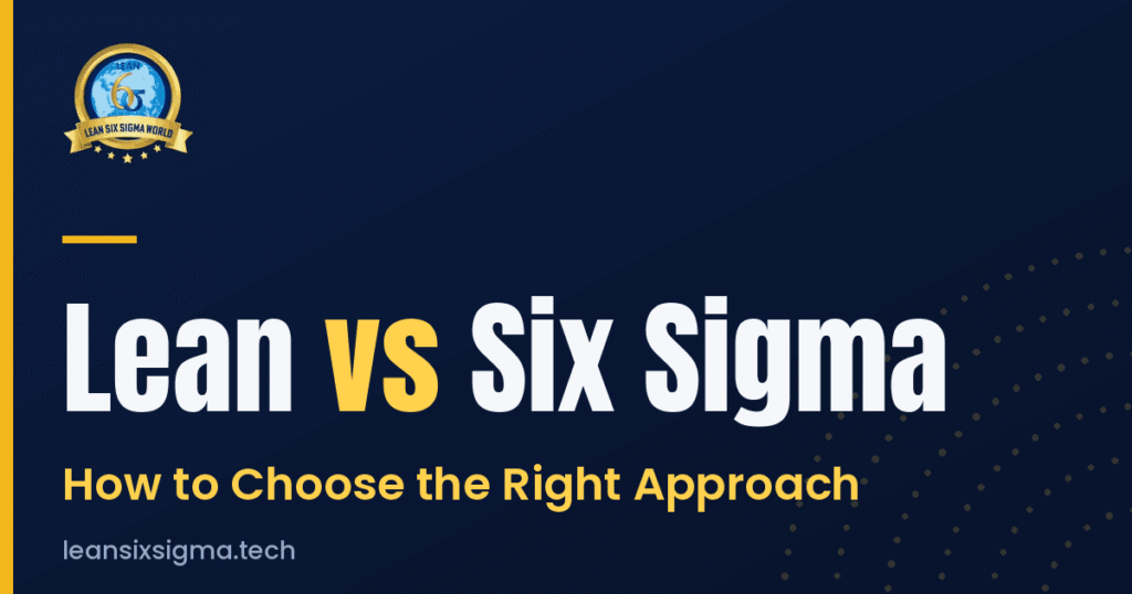 lean vs six sigma
